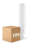 Multipack 10x Ledvance Dulux D/E LED 10W - 840 Cool White | 4-Pin - Replaces 26W