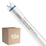 Multipack 10x Philips LED Tube T8 MASTER (EM/Mains) Ultra Output 16W 2500lm - 840 Cool White | 105cm - Replaces 38W