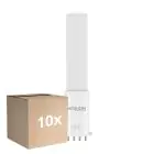 Multipack 10x Noxion Lucent PL-S LED  4.3W - 827 Extra Warm White | 4-Pin - Replaces 9W