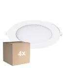 Multipack 4x Noxion LED Downlight Slim V2.0 12W 1200lm 120D - 830 Warm White | 170mm - Cutout 150mm - IP44 